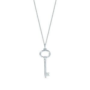Tiffany & Co. Silver Oval Key Pendant